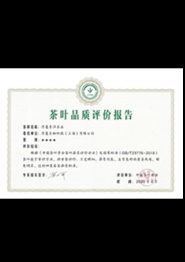 中国茶叶学会评价报告